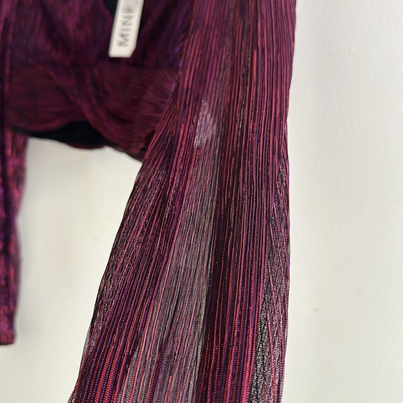 MinkPink Ines Twist Lurex Long Sleeve Top - Picture 6 of 13